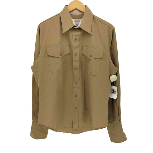 クレイトン CREIGHTON 60-70S USA製 L/S ミリタリー ドレスシャツ メンズ
